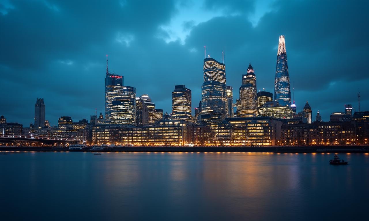 City of London Financial District Skyline